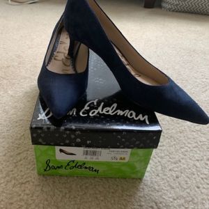 Sam Edelman Blue Suede Dori Pumps 5.5